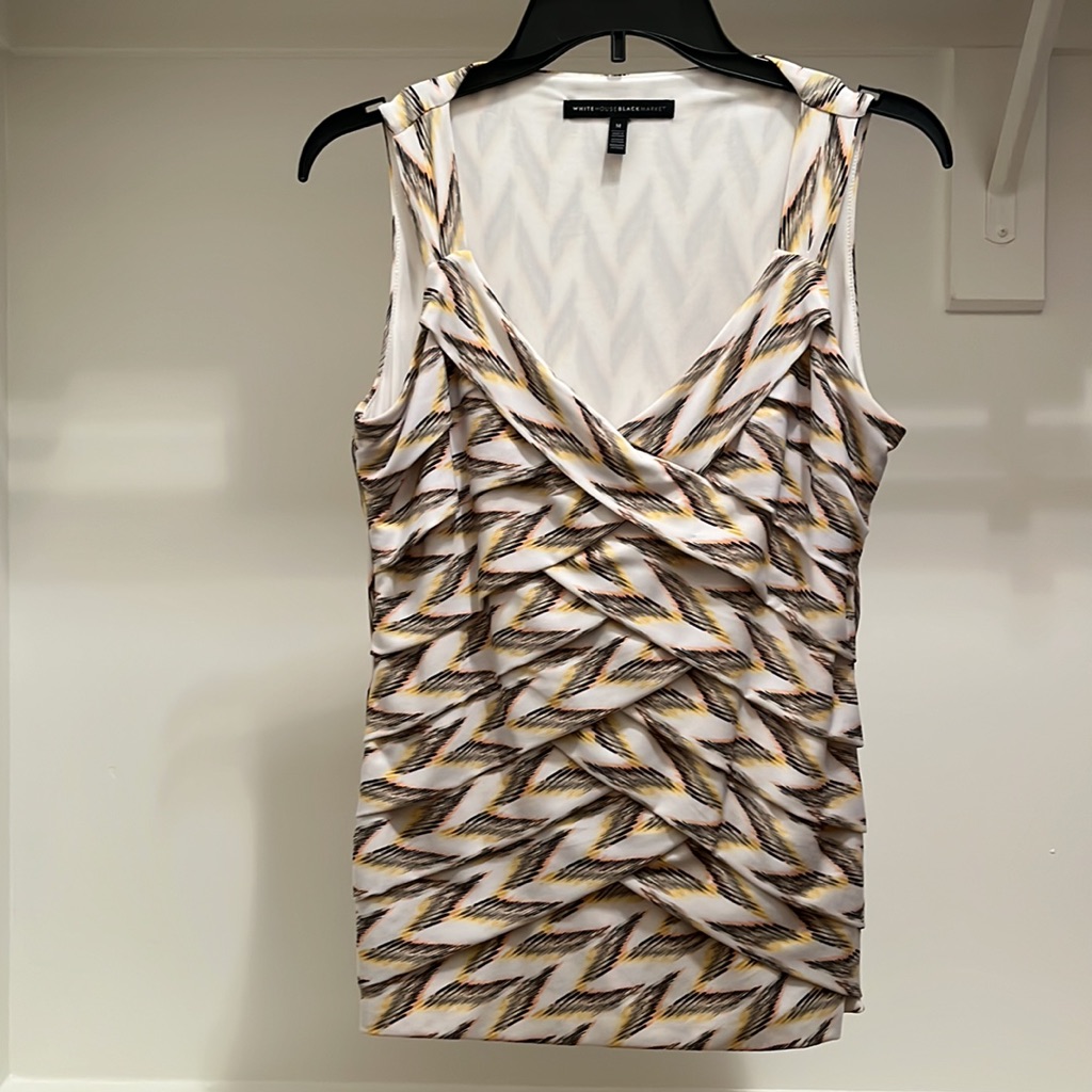 Whbm V-Neck Multicolored Shell